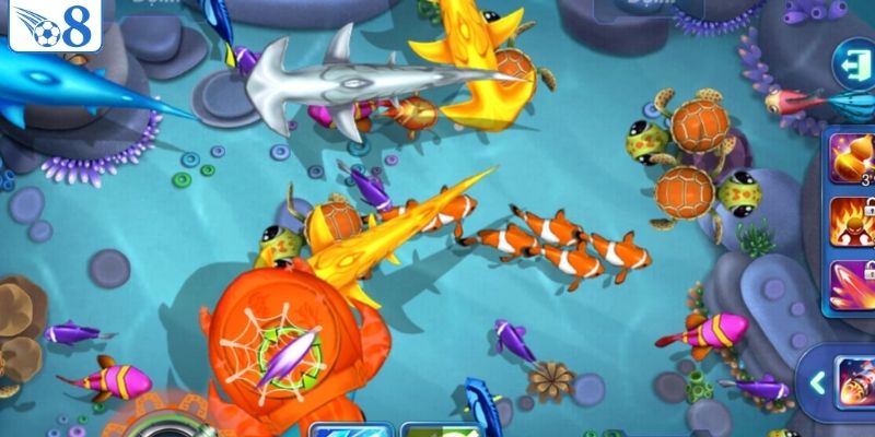 Không gian bắn cá rùa vàng mang đậm sắc màu tài lộc